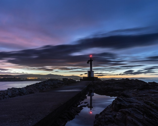 Winter sunset on the Cantabrian coast from La Punta de la Cruz