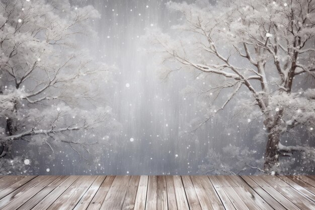 Photo winter tree wood backgrounds