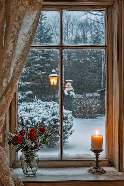 Winter View from Window