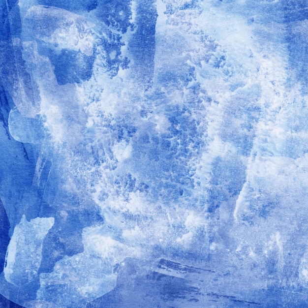 Winter watercolor background in delicate blue and purple Frosty freshness