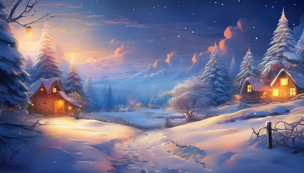 Winter Wonderland Serene and Snowy Seasonal Scene