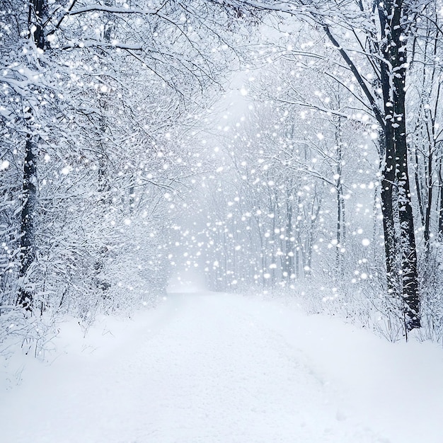 Photo winter wonderland snowy landscape