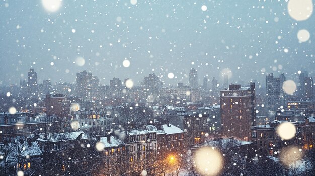 Winter Wonderland Snowy New York City