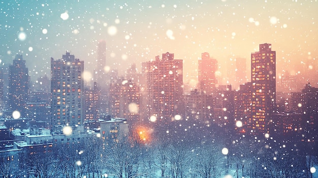 Winter Wonderland Snowy New York City