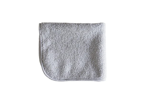 Wipe towel fold on isolated on white with clipping path