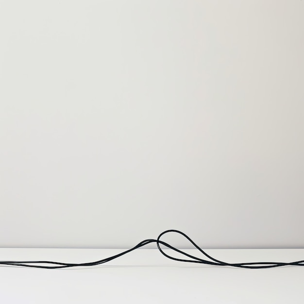 Wired on a white background