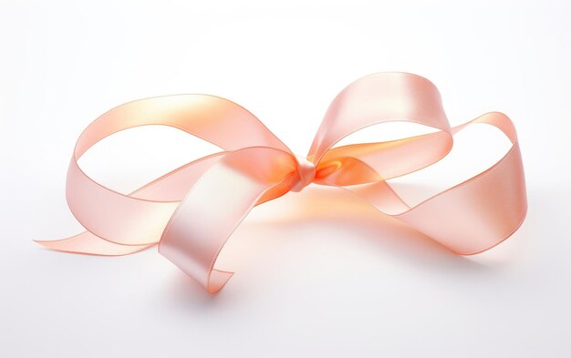 WireEdged Ribbon On White background