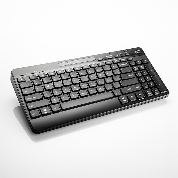 Wireless Keyboard Isolated on White Background