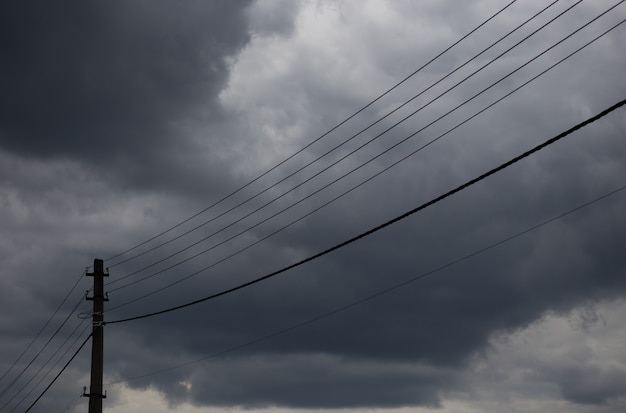 Wires to provide electricity to the city