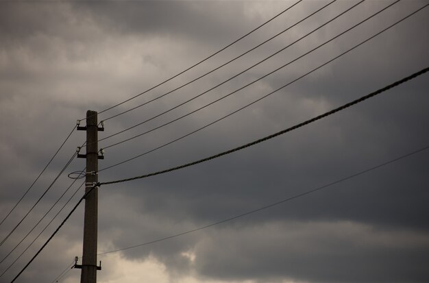 Wires to provide electricity to the city