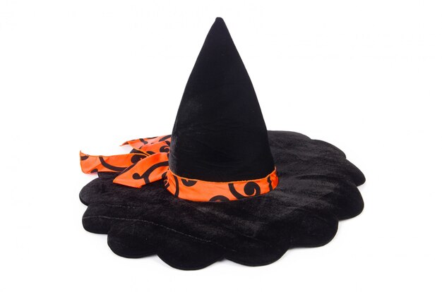 Witch hat isolated on white