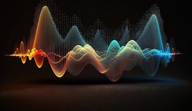 With AIgenerated sound wave visualization music becomes not only an auditory experience but a visual one as well Generated by AI