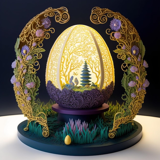 With its striking colors and intricate patterns this Faberge egg is a shining example of the beauty