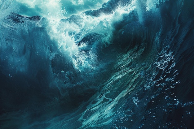 Witness the relentless force of nature as tsunamis generative ai