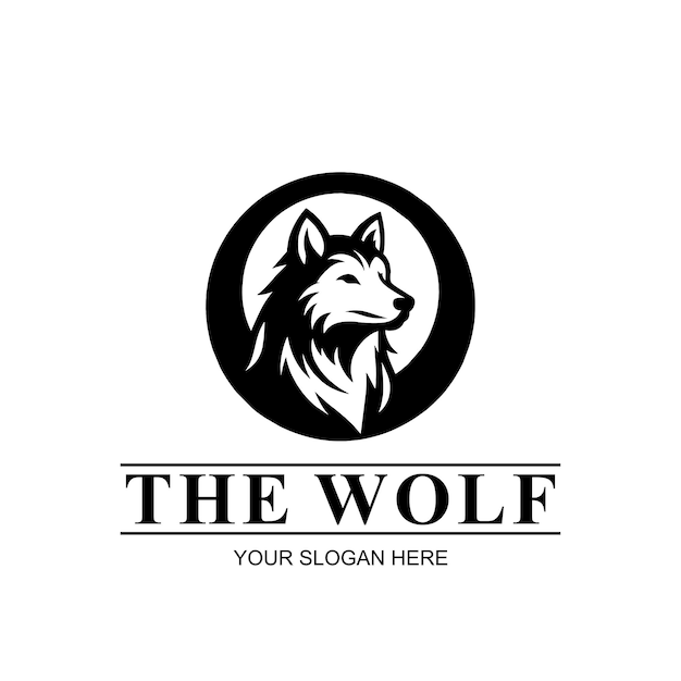 The Wolf Animal Vector Logo