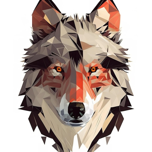 Wolf art illustration