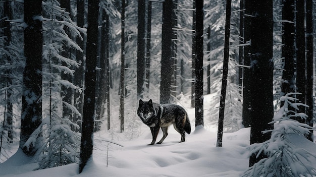 wolf background HD 8K wallpaper Stock Photographic Image