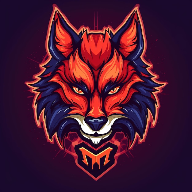 wolf esport mascot logo