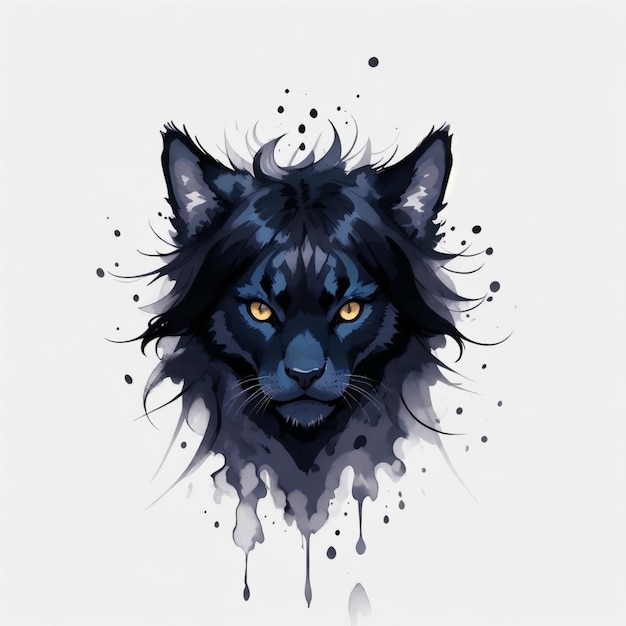 wolf head illustration