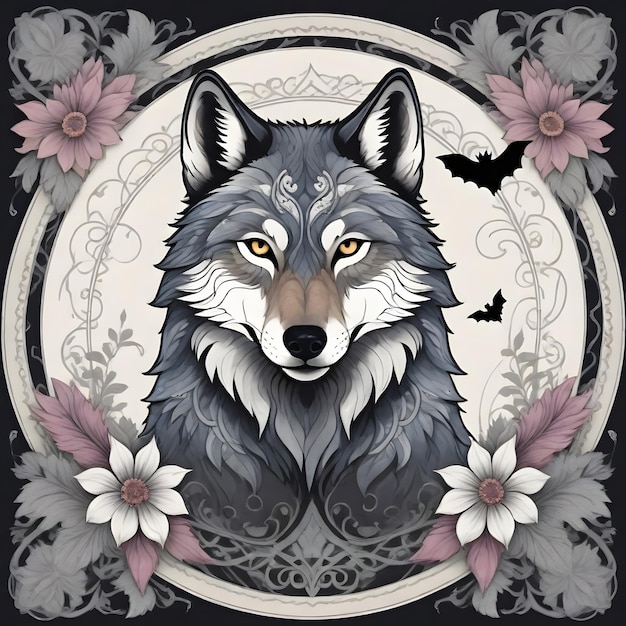 Wolf illustration