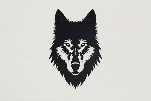 Wolf tattoo Hand drawn illustration of a wolf Vector illustration