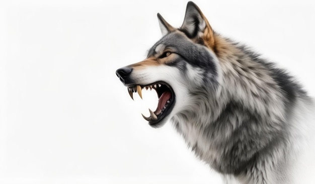 wolf wallpaper background of ferocious wolf with a simple detailed and elegant concept AI generated