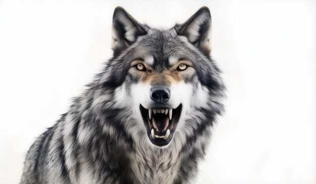 wolf wallpaper background of ferocious wolf with a simple detailed and elegant concept AI generated