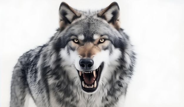 wolf wallpaper background of ferocious wolf with a simple detailed and elegant concept AI generated