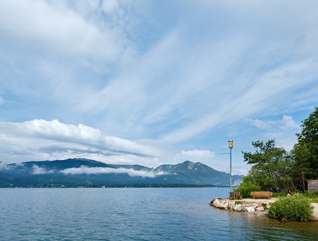 Wolfgangsee summer lake view (Austria)