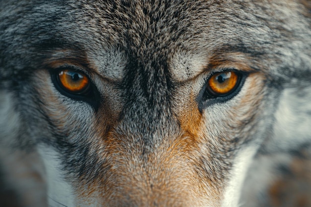 Wolfs Intense Gaze