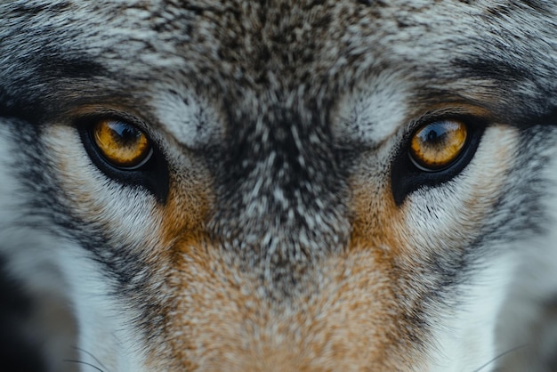 Wolfs Intense Gaze