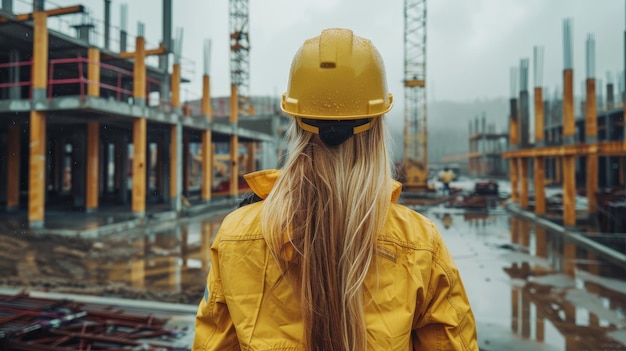 The woman architect in a jacket