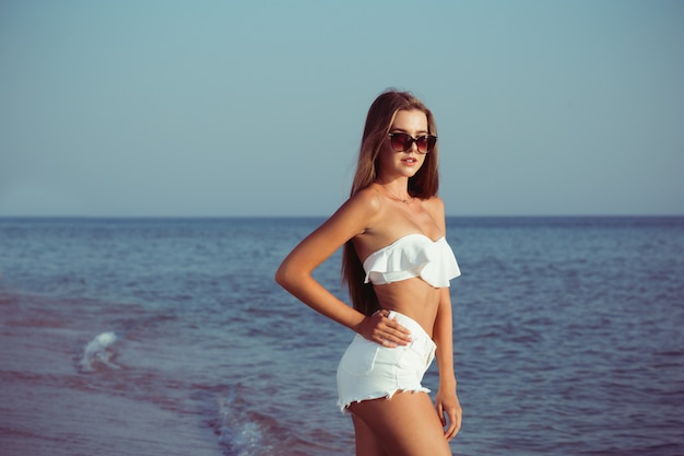 Woman on beach