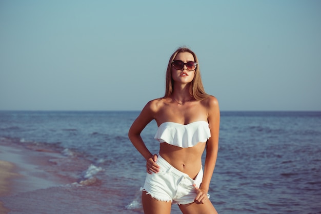 Woman on beach