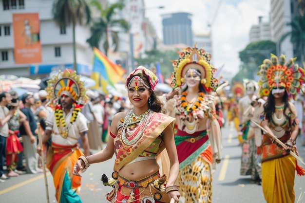 a woman in a costume with the word indian on it