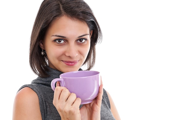 Woman and cup