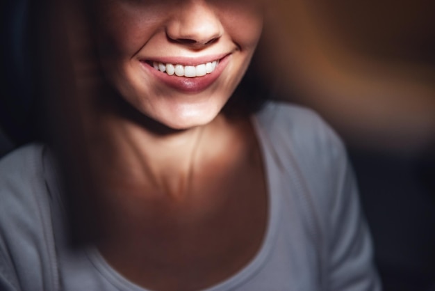 Woman at the dentist