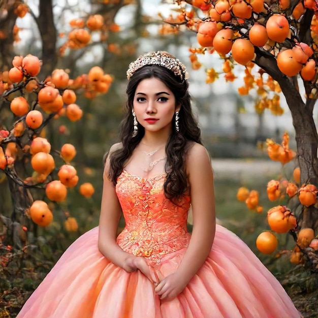 Photo a woman in a dress with the word  i love  on it