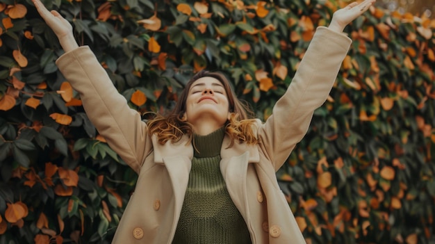 The Woman Embracing Autumn