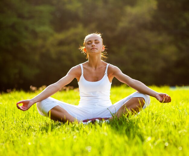 Woman engaged in fitness