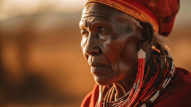 A woman from the tribe is shown in this undated photo.