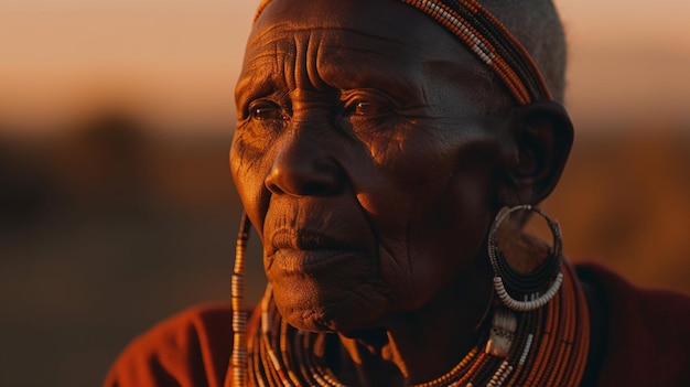 A woman from the tribe of kilimanjaro