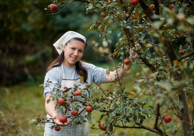 Woman in garden