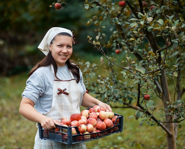 Woman in garden