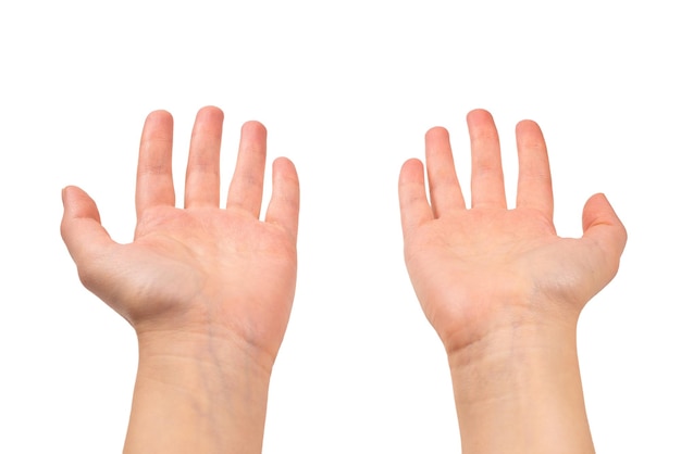 Woman hands wanting or asking for something copyspace