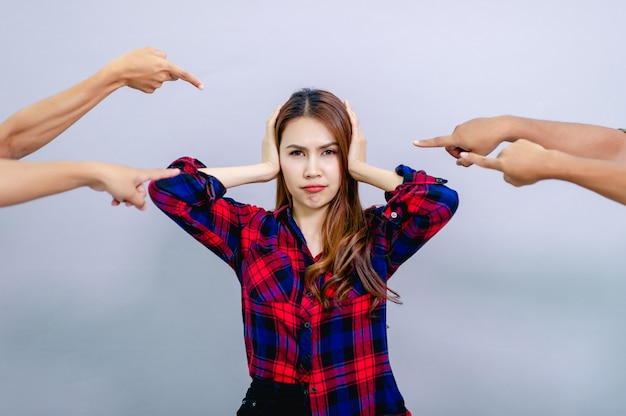 Woman having problems with her life