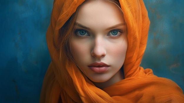 woman in hijab HD 8K wallpaper Stock Photographic Image