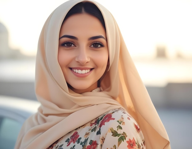 A woman in hijab