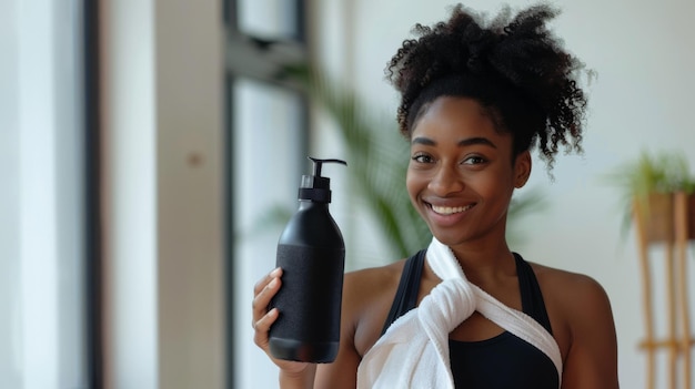 Woman Holding Skincare Product