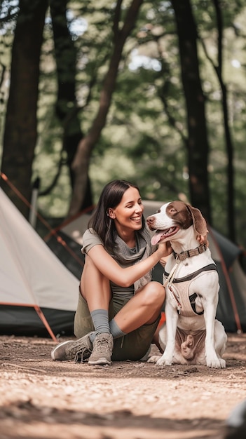 A woman hugging a dog in a blanket